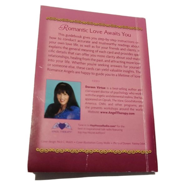 Vtg Romance Angels Oracle Cards Deck & Guidebook by Doreen Virtue OOP Original - Picture 16 of 16